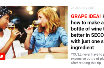Jornal The Sun diz que dá para transformar um vinho barato em um ótimo produto em segundos; o Wall Street Journal testou e comprovou – veja como