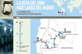 Chile e Argentina trabalham para implantar a mais longa rota de enoturismo do mundo, com 1.300 kms